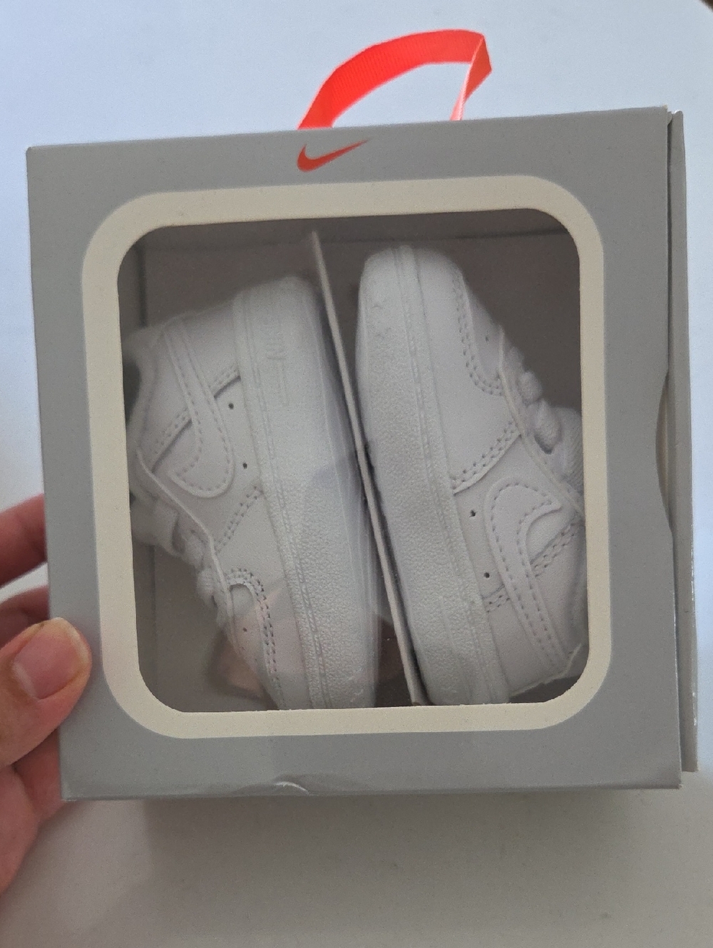 Nike Kids White Low-Top Sneakers with Swoosh